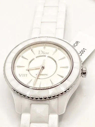 Christian Dior VIII White Ceramic Swiss Automatic Watch DeWitt s Diamond Gold Exchange